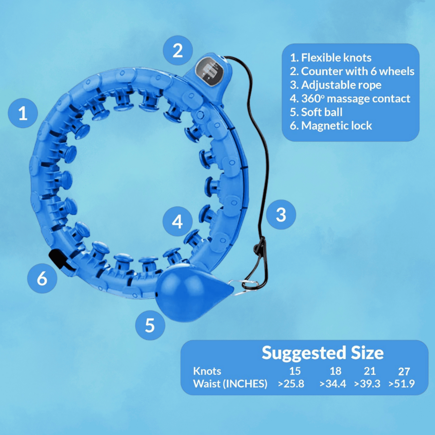 FitHoop™ - Smart Hula Hoop Fat Cutter For Men and Women