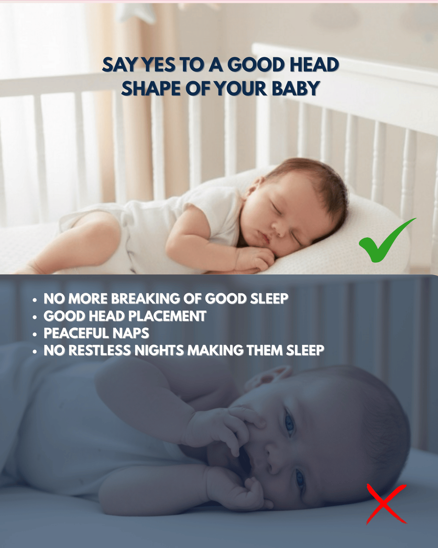 DreamCloud - Baby Head Shaping Pillow